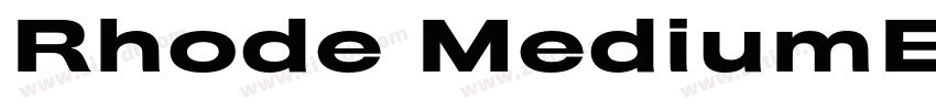 Rhode MediumExtended字体转换